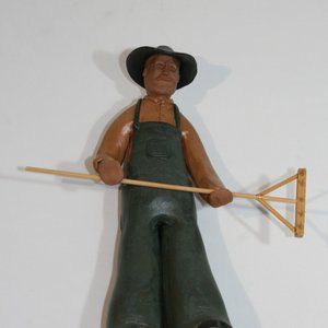 CERAMIC MEXICAN/LATIN FARMER Signed artwork